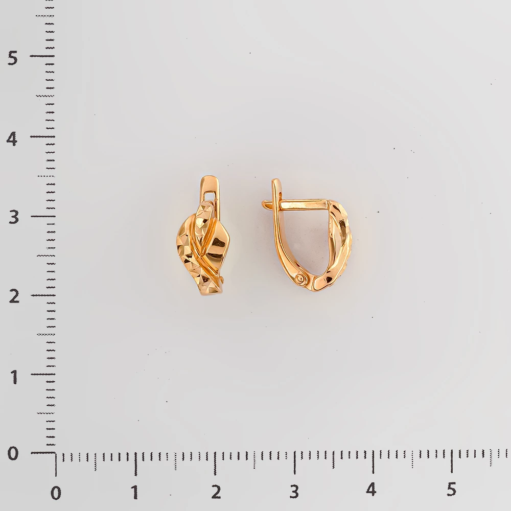 Серьги из красного золота 585 пробы