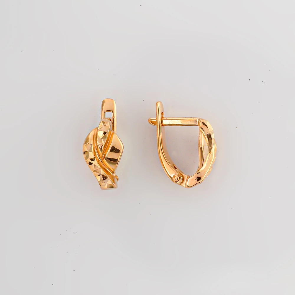 Серьги из красного золота 585 пробы
