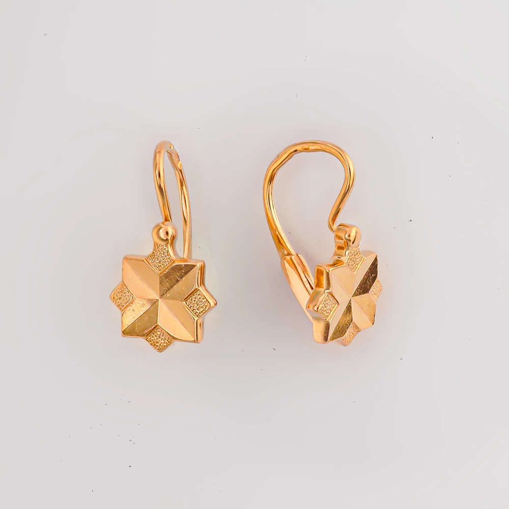Серьги из красного золота 583 пробы