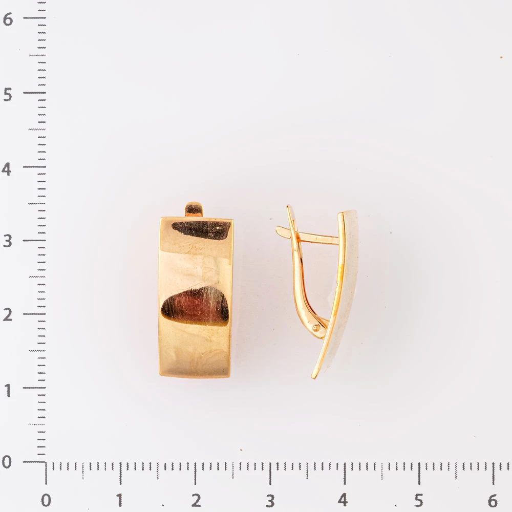 Серьги из красного золота 585 пробы