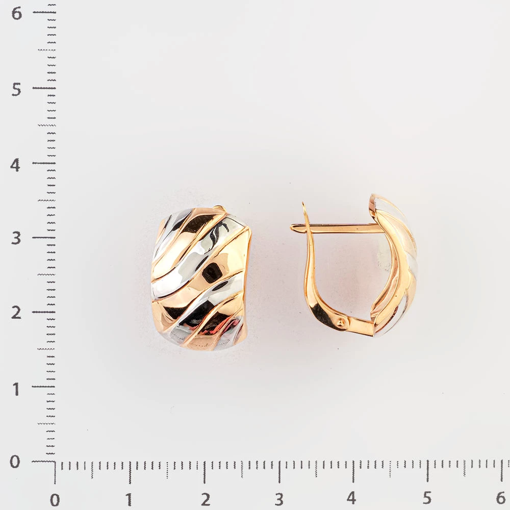 Серьги из красного золота 585 пробы