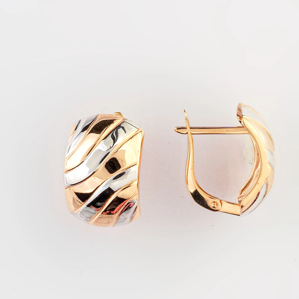 Серьги из красного золота 585 пробы