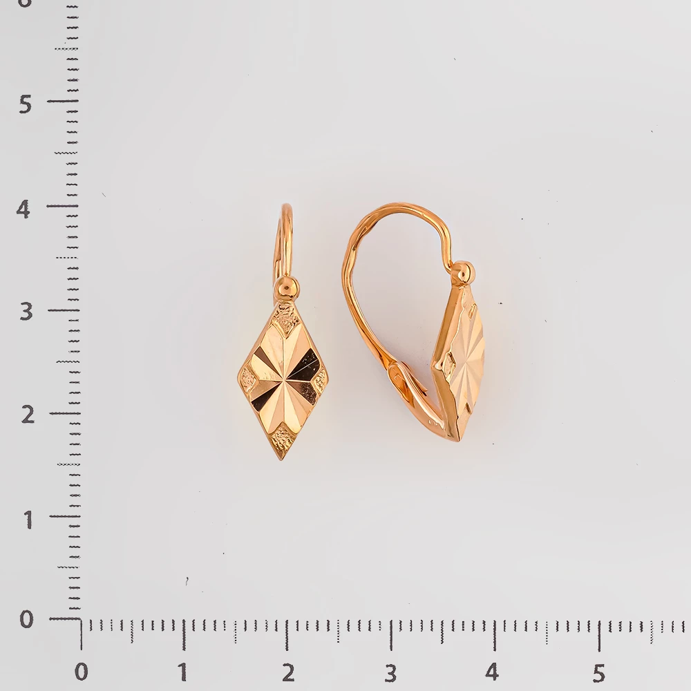 Серьги из красного золота 583 пробы