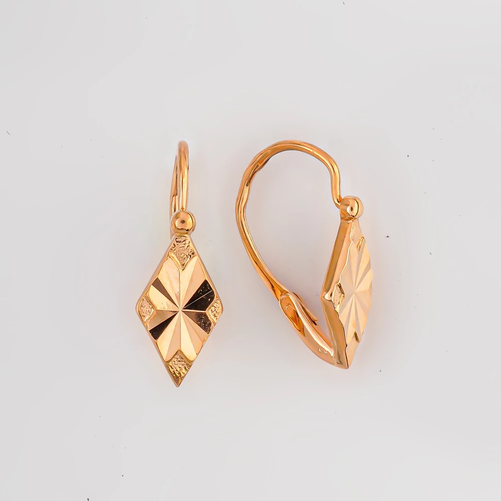 Серьги из красного золота 583 пробы