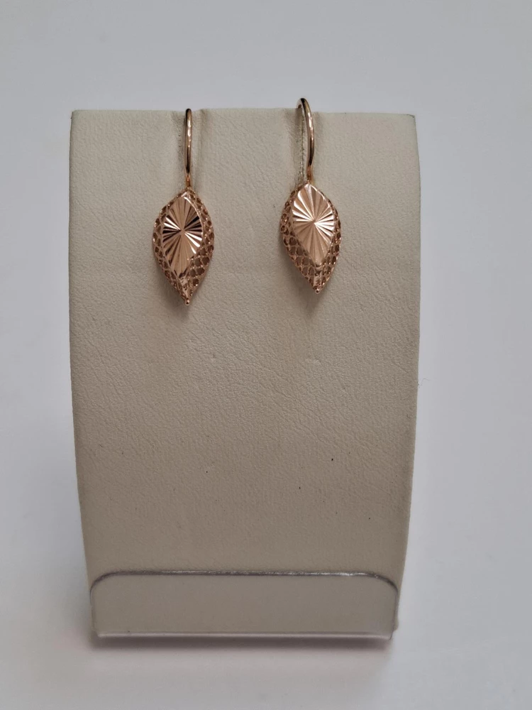 Серьги из красного золота 583 пробы