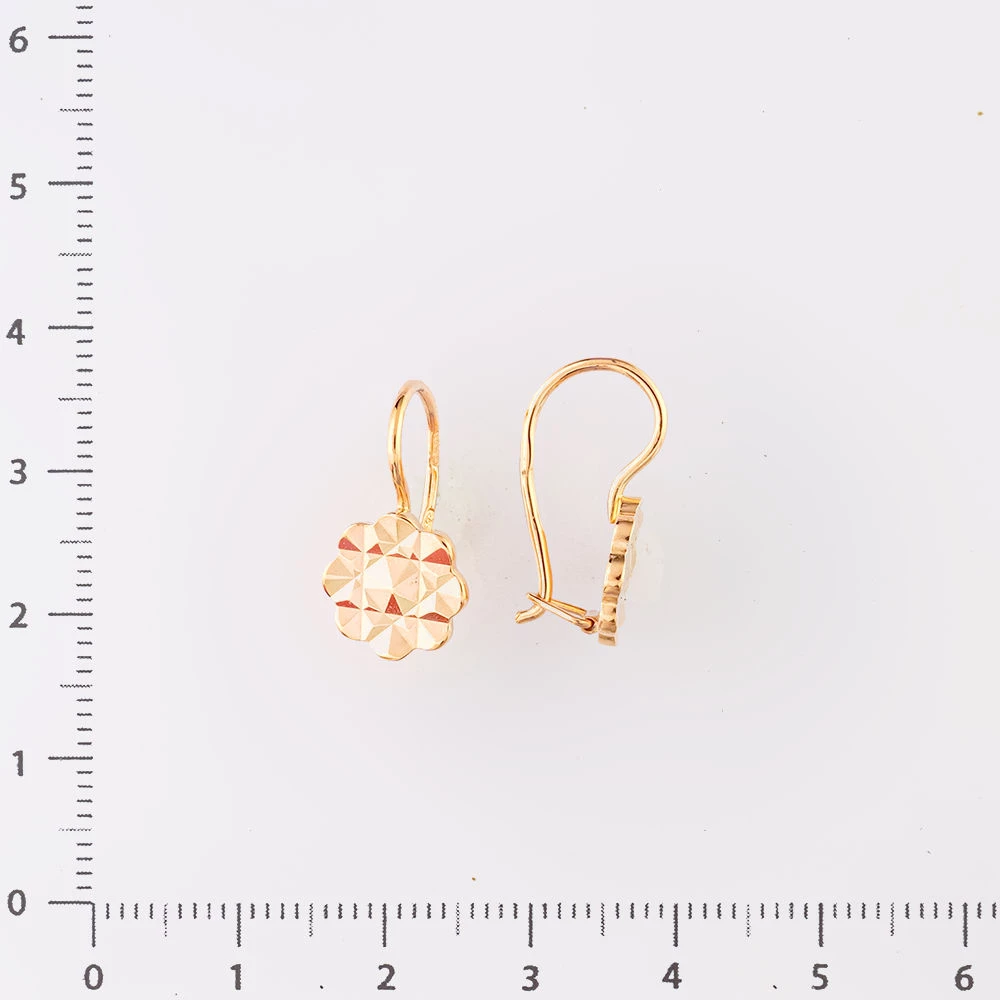 Серьги из красного золота 583 пробы