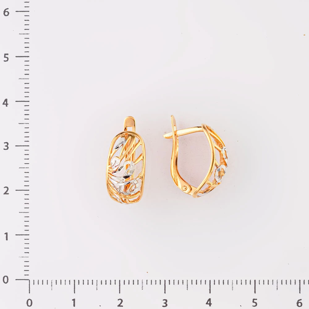 Серьги из красного золота 585 пробы