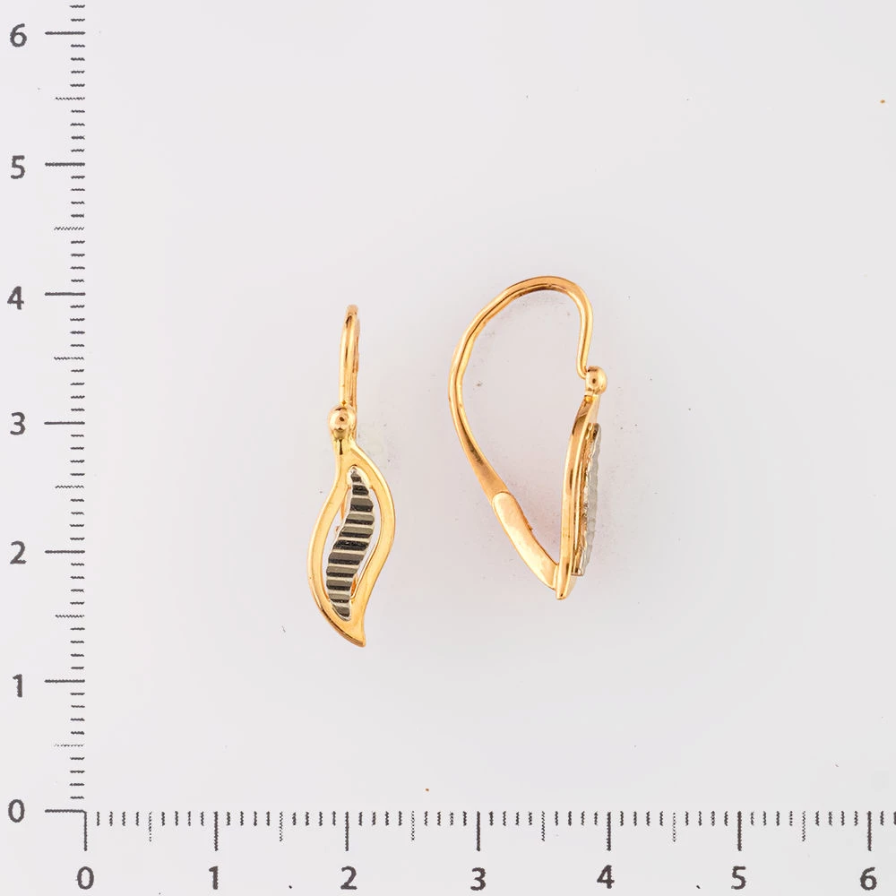 Серьги из красного золота 585 пробы