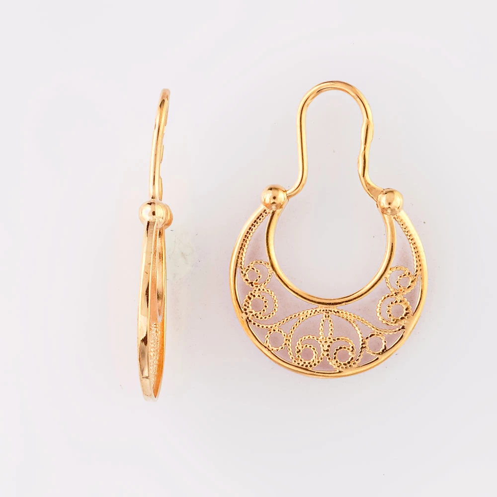 Серьги из красного золота 585 пробы