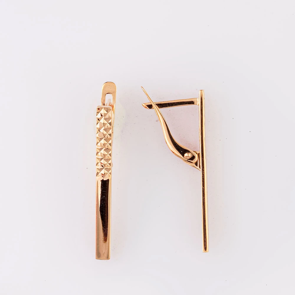 Серьги из красного золота 585 пробы