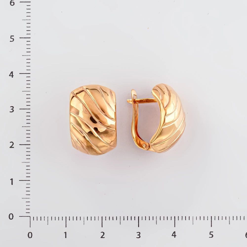 Серьги из красного золота 375 пробы