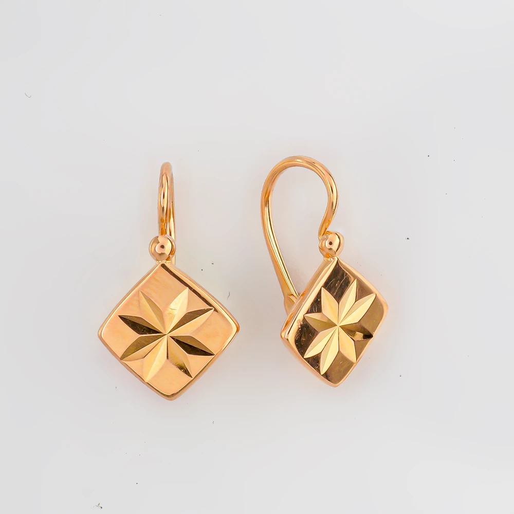 Серьги из красного золота 583 пробы
