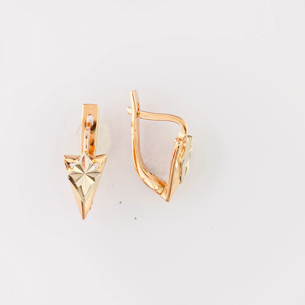 Серьги из красного золота 585 пробы