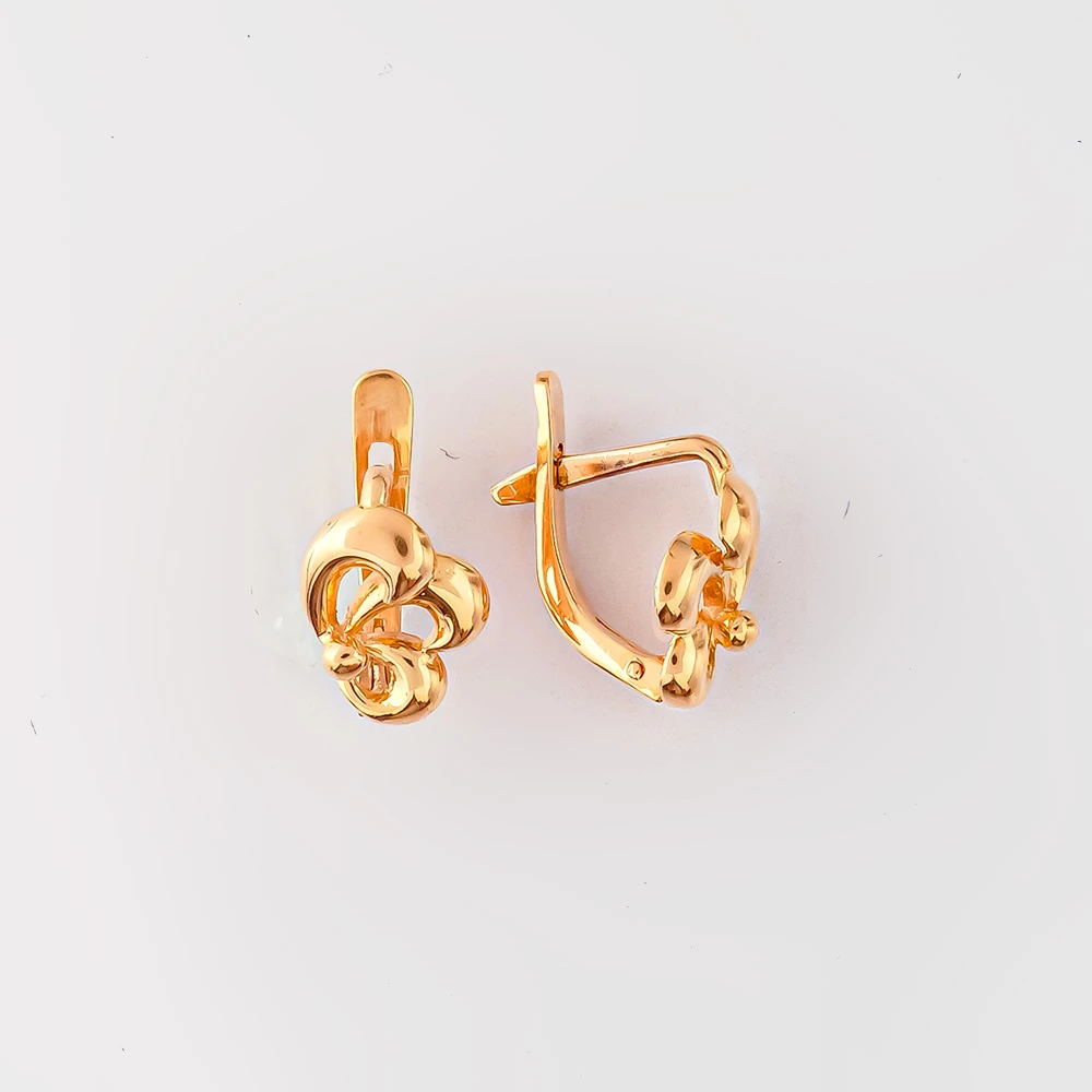 Серьги из красного золота 583 пробы