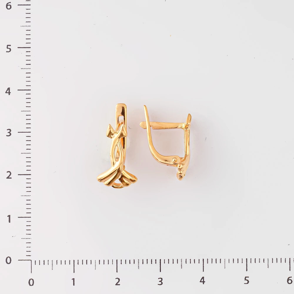 Серьги из красного золота 585 пробы