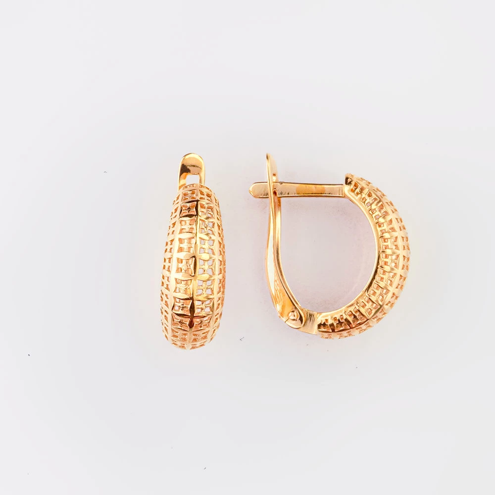 Серьги из красного золота 585 пробы