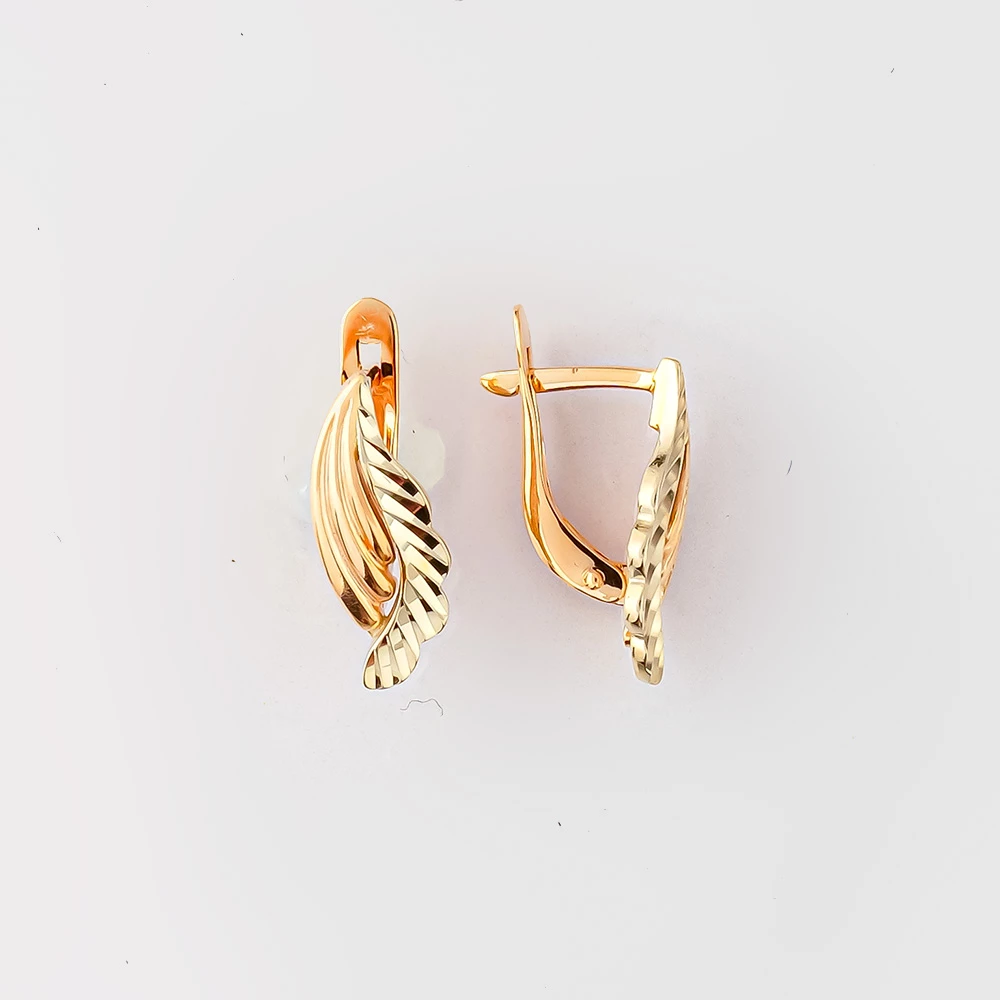 Серьги из красного золота 585 пробы