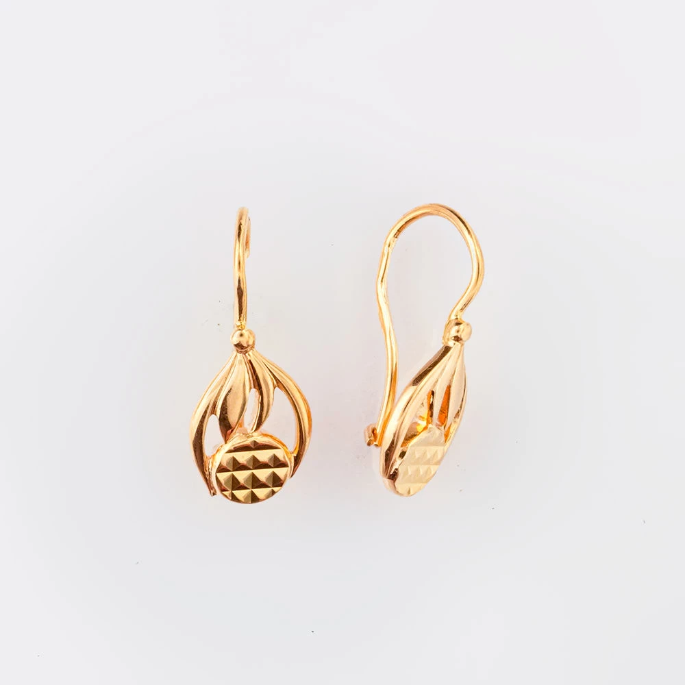Серьги из красного золота 583 пробы
