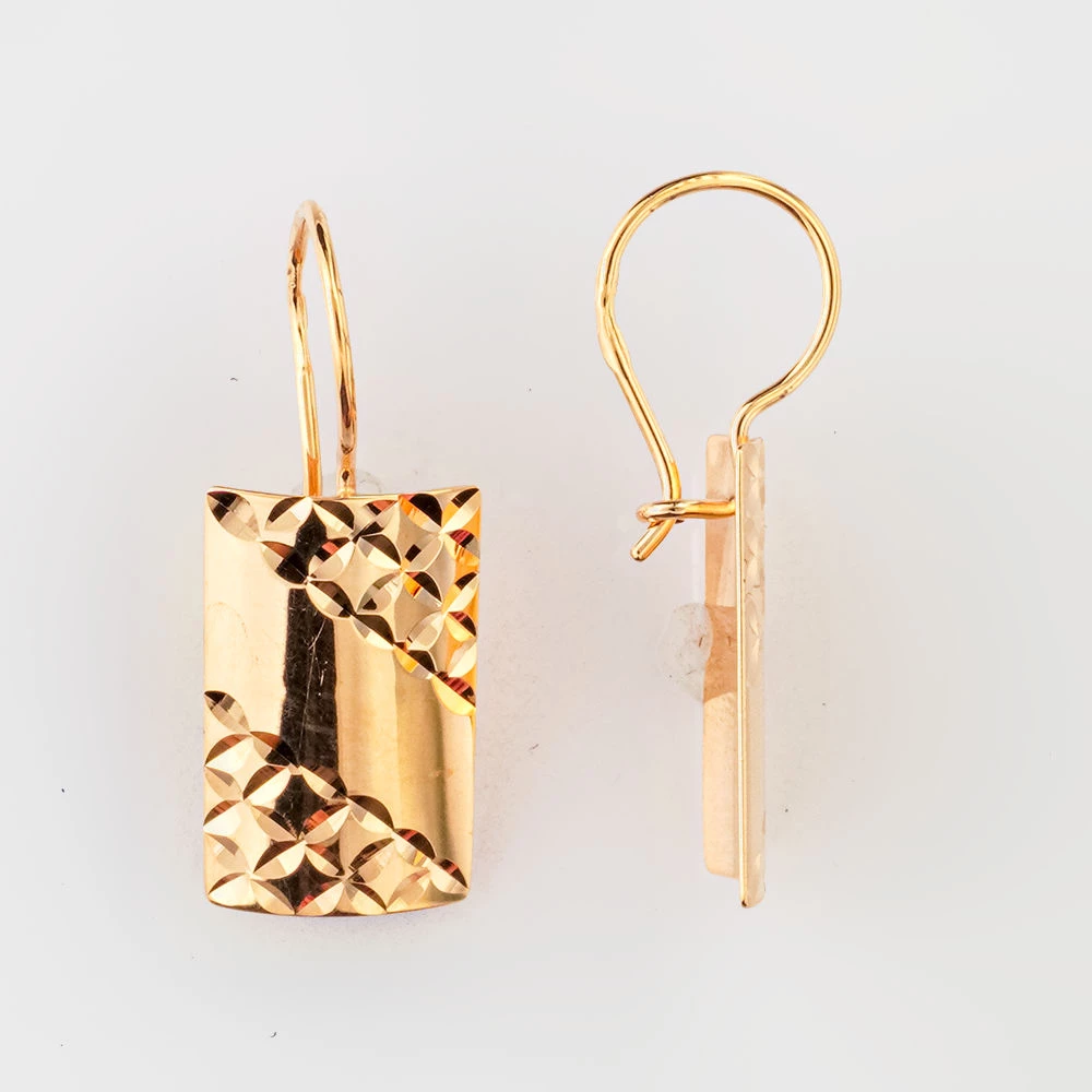 Серьги из красного золота 585 пробы