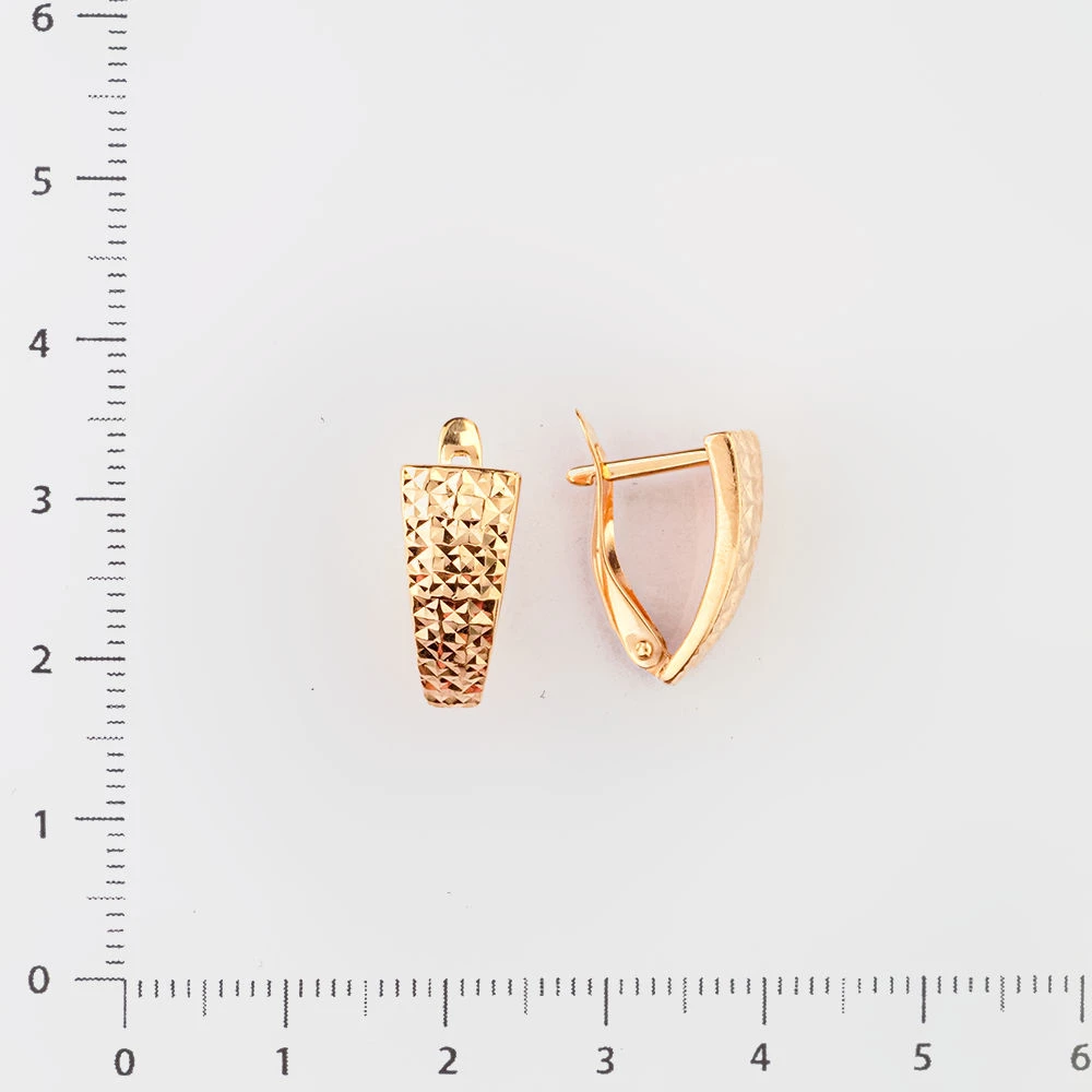 Серьги из красного золота 585 пробы