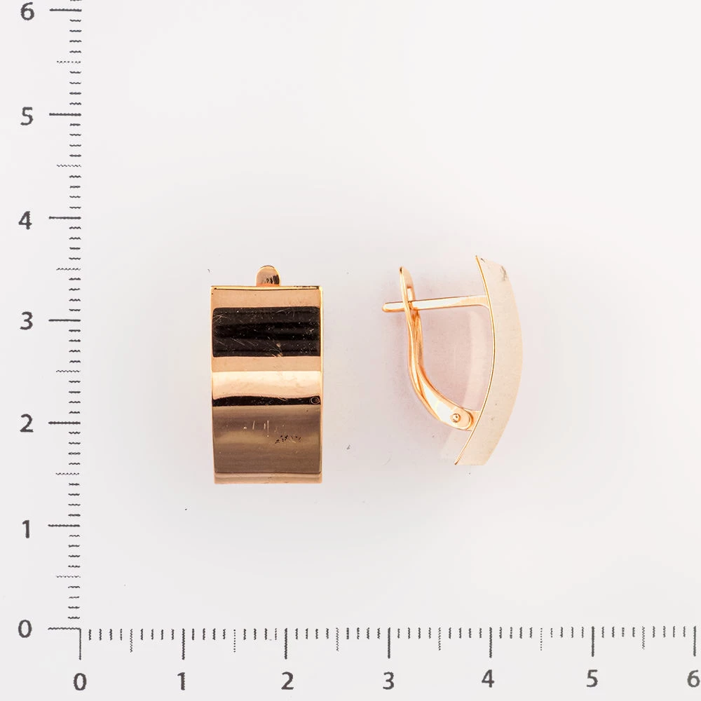 Серьги из красного золота 585 пробы
