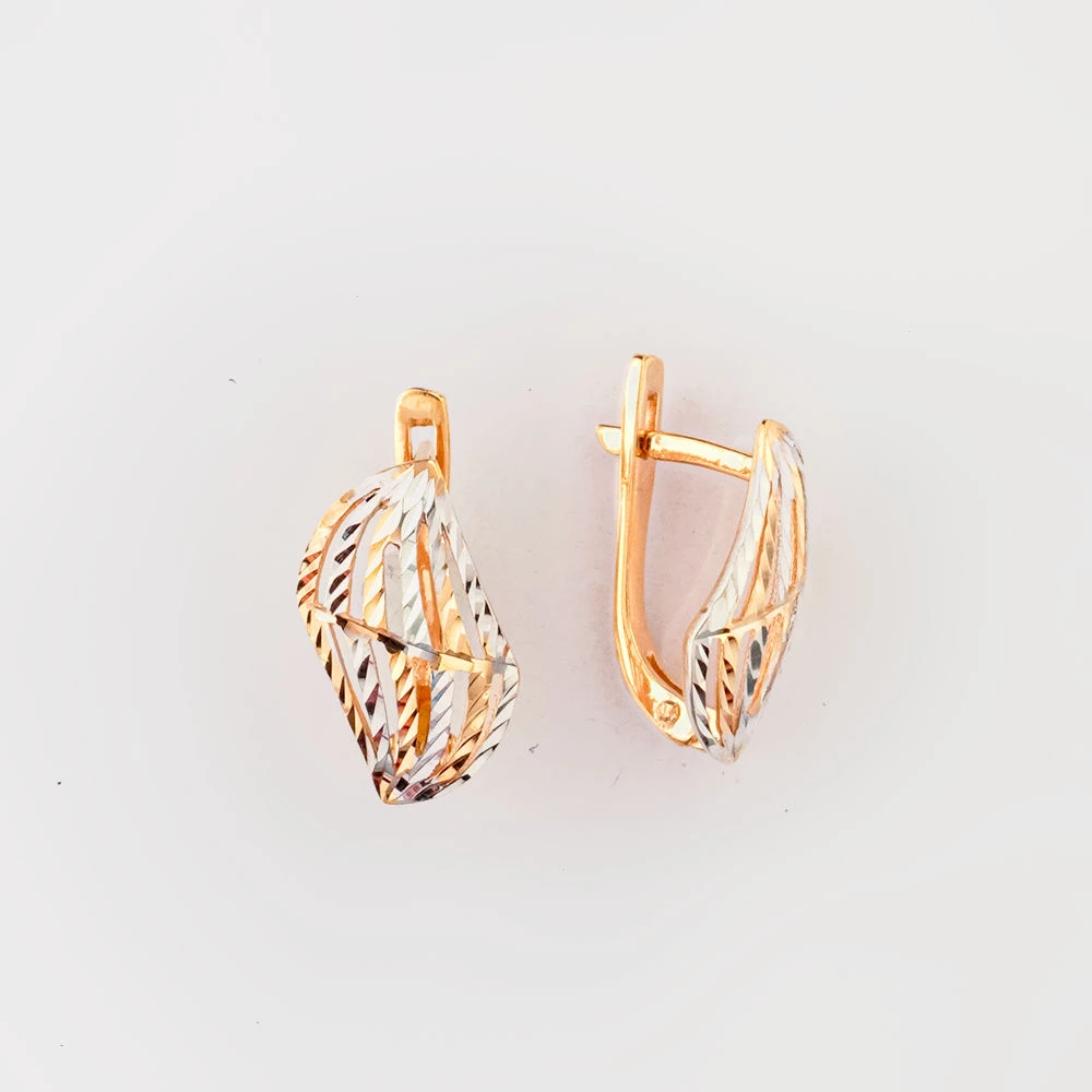 Серьги из красного золота 585 пробы