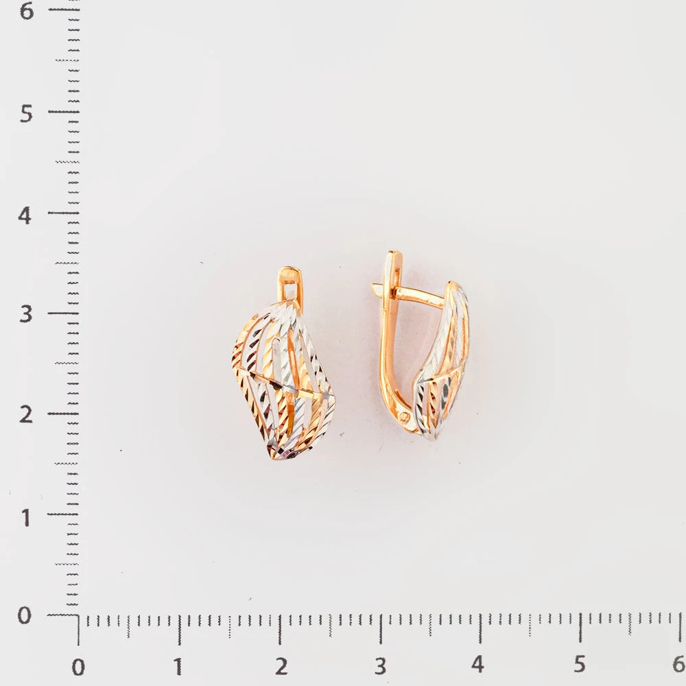 Серьги из красного золота 585 пробы