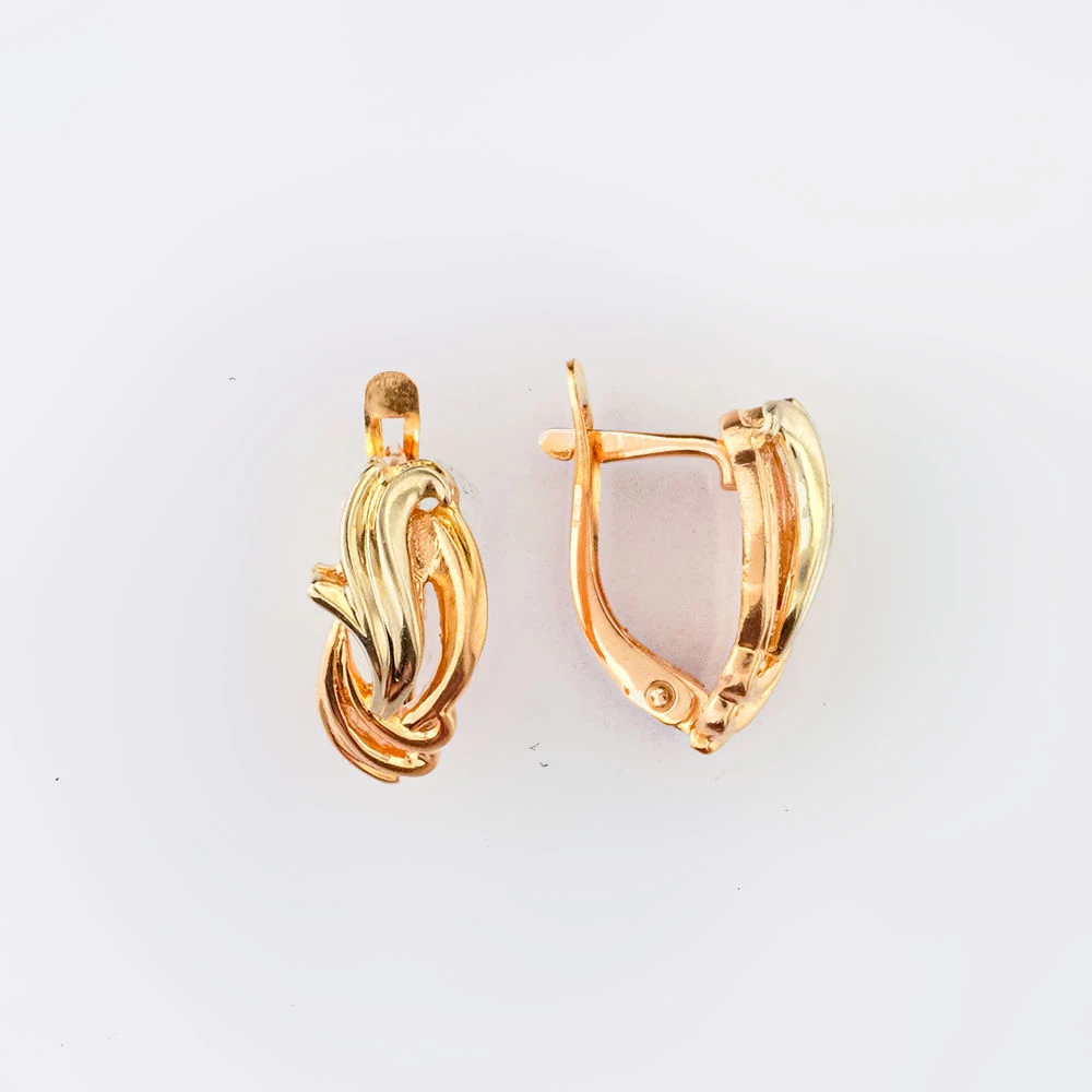 Серьги из красного золота 585 пробы