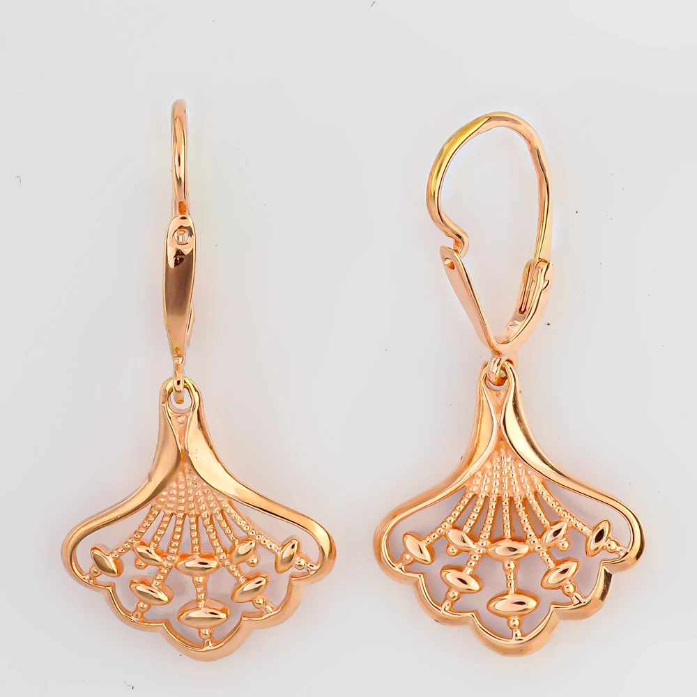 Серьги из красного золота 585 пробы