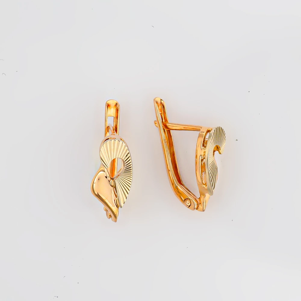 Серьги из красного золота 585 пробы