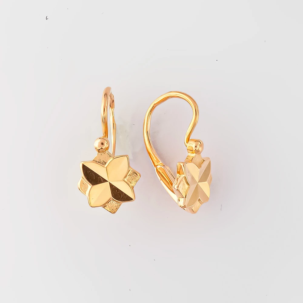 Серьги из красного золота 583 пробы