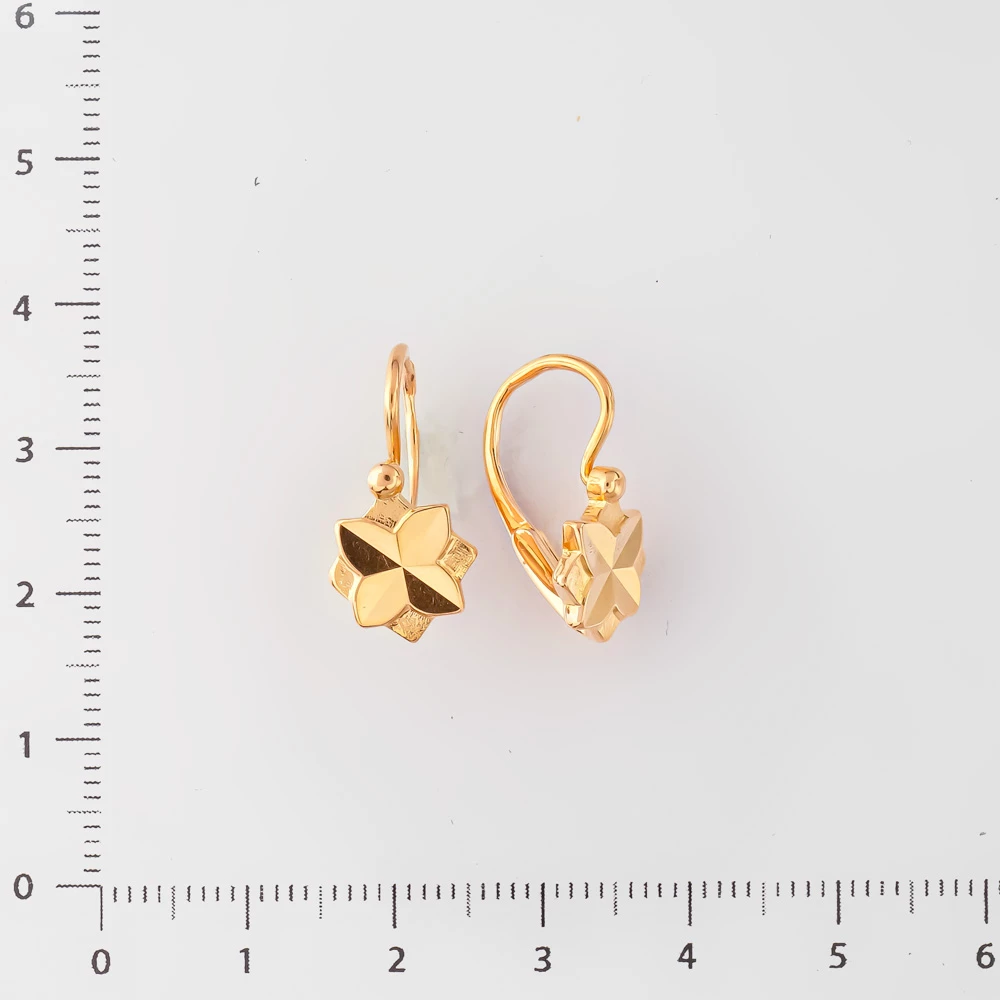 Серьги из красного золота 583 пробы