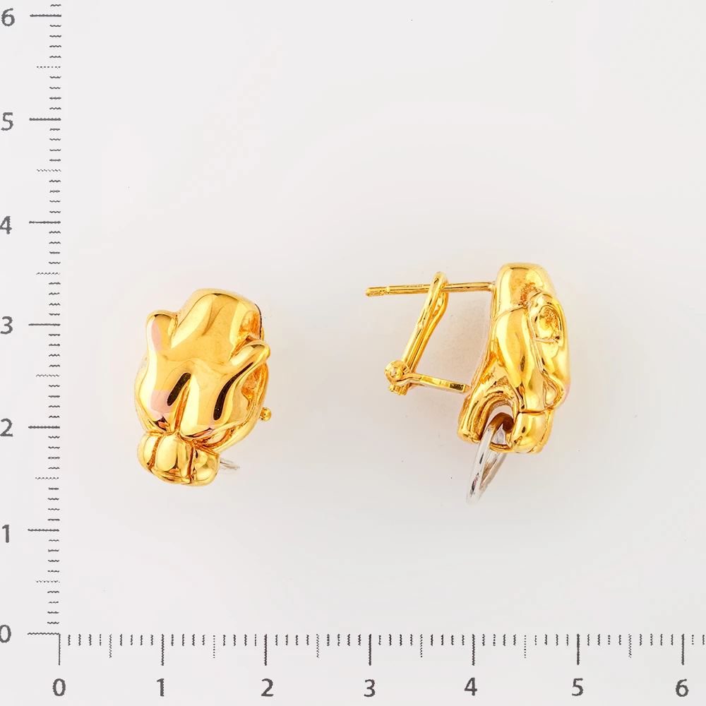 Серьги из желтого золота 585 пробы