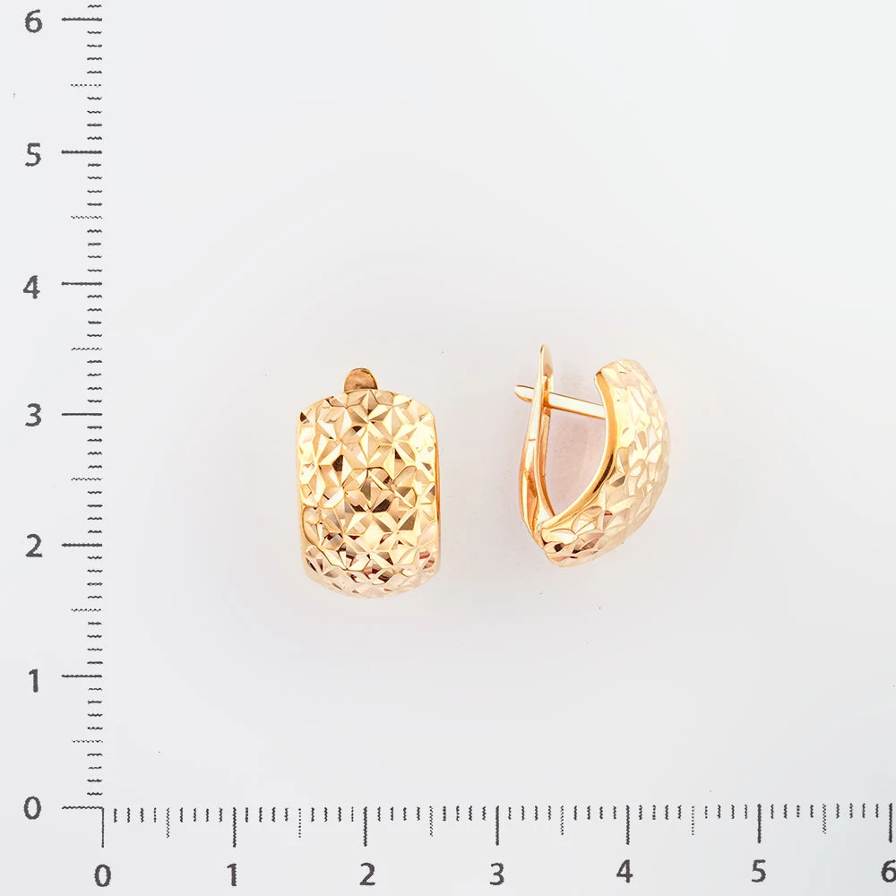 Серьги из красного золота 375 пробы