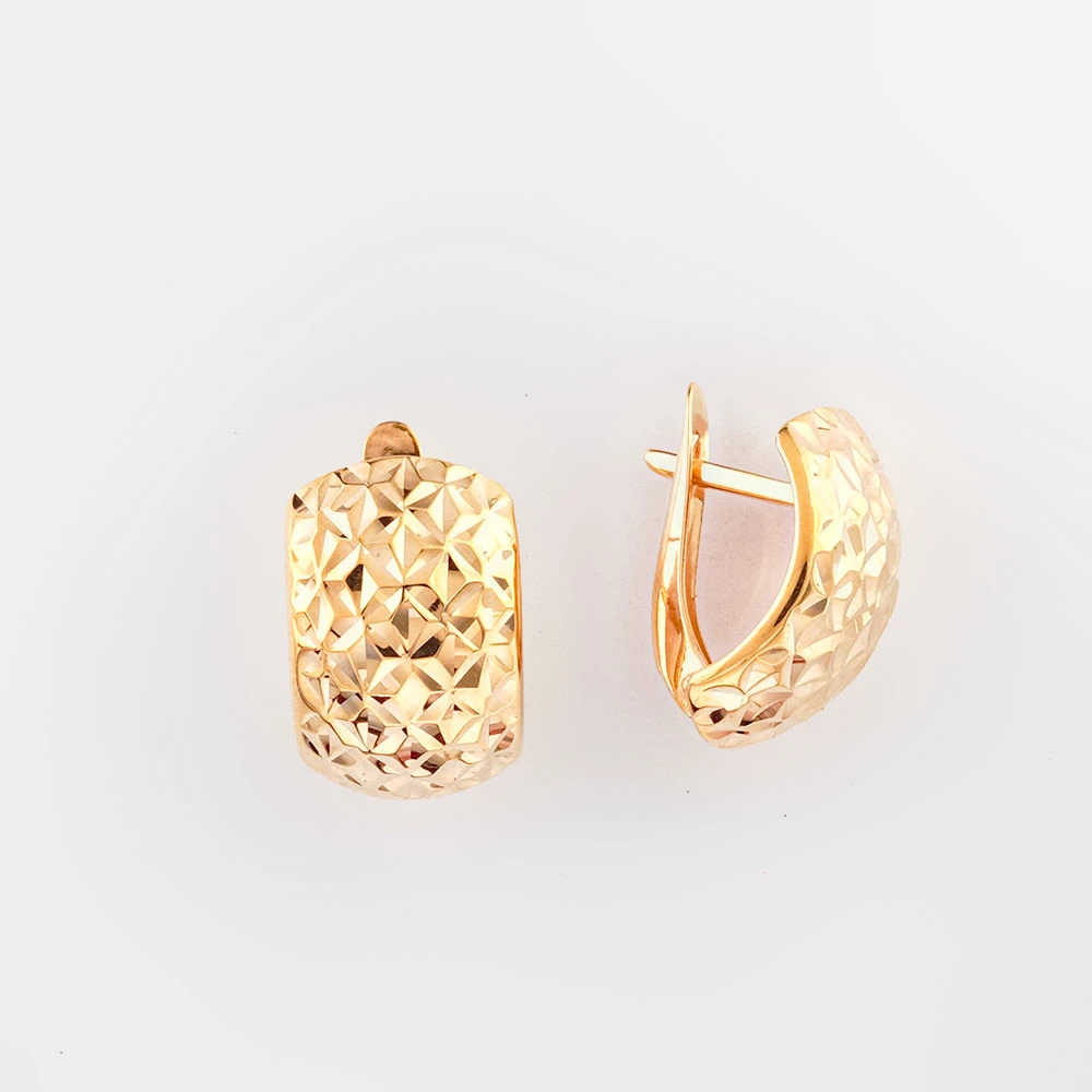 Серьги из красного золота 375 пробы