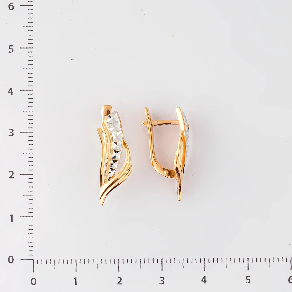 Серьги из красного золота 585 пробы