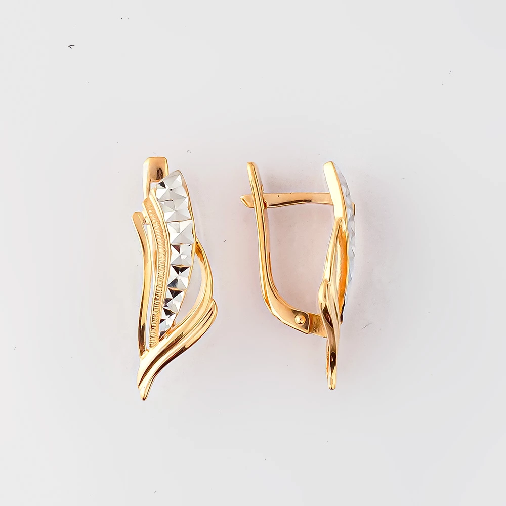 Серьги из красного золота 585 пробы