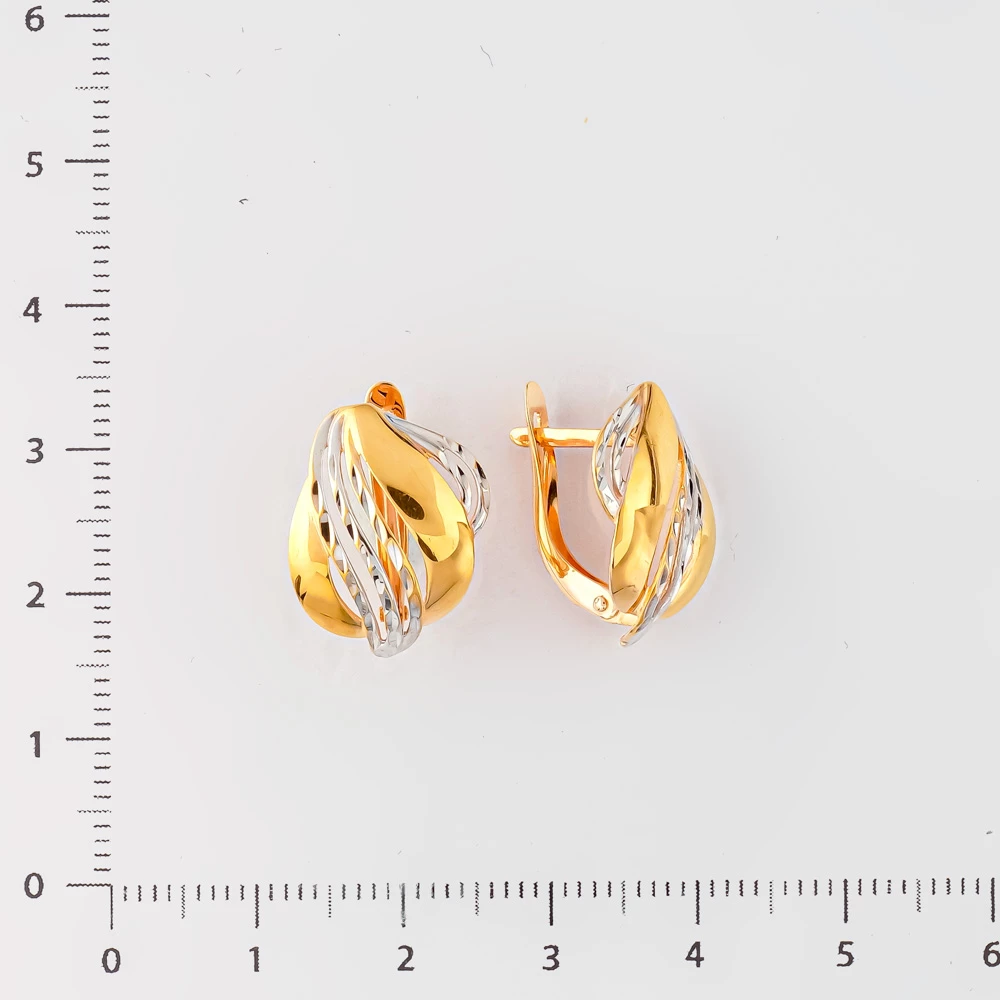 Серьги из красного золота 585 пробы