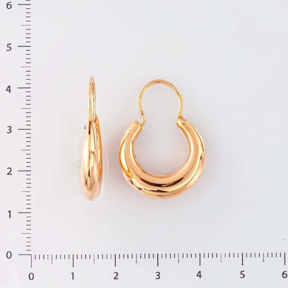 Серьги из красного золота 583 пробы