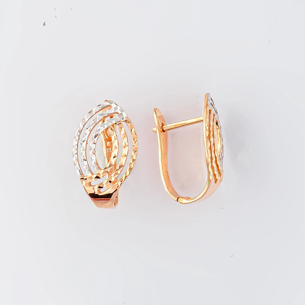 Серьги из красного золота 585 пробы