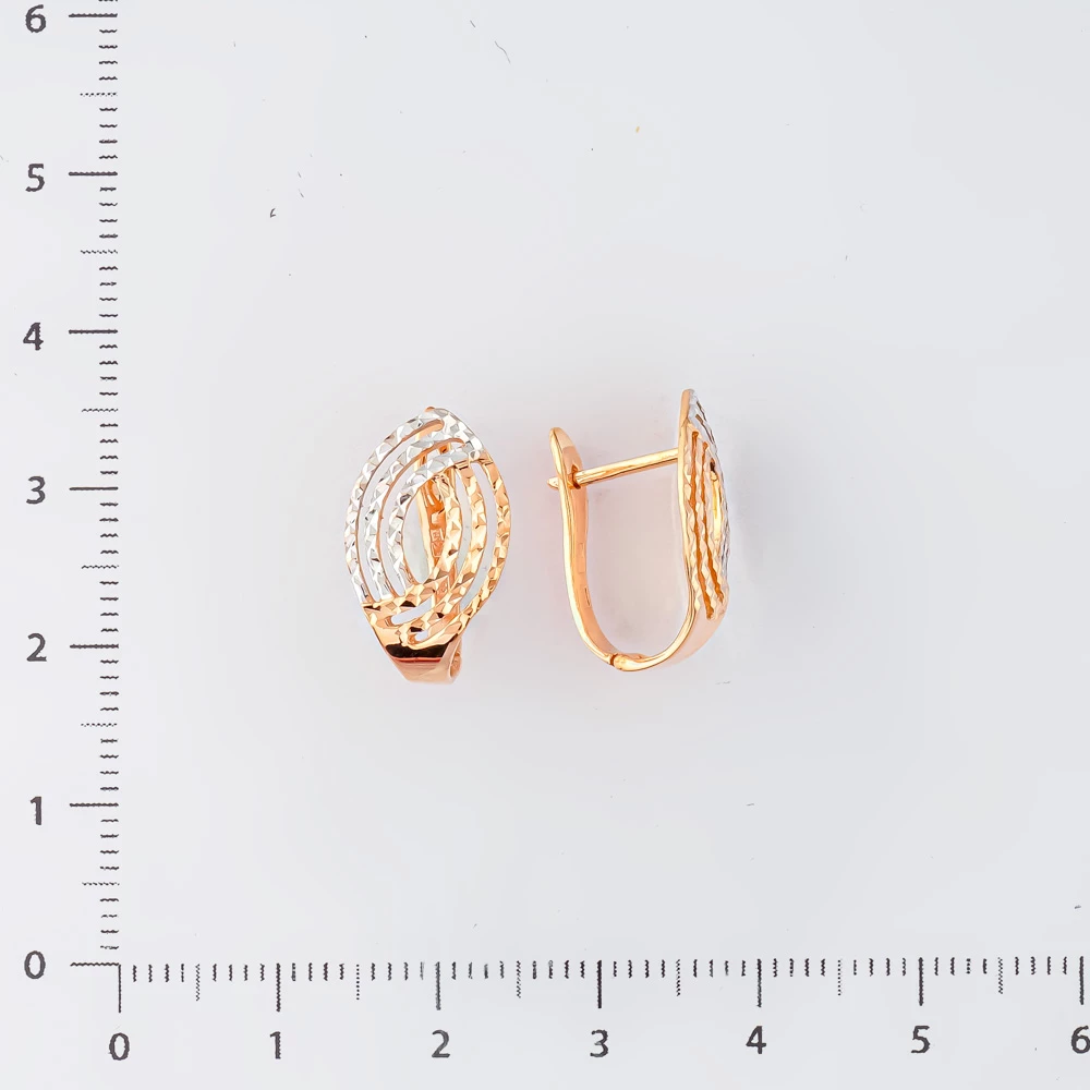 Серьги из красного золота 585 пробы