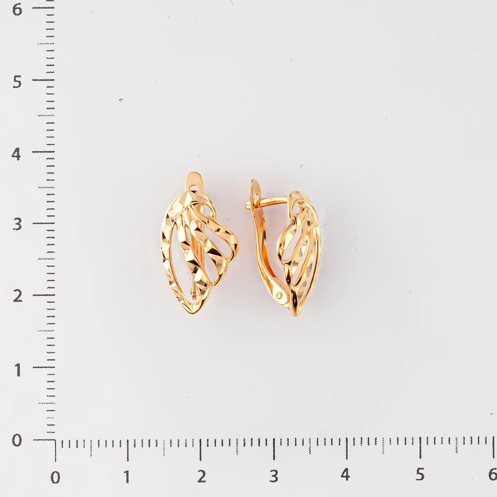 Серьги из красного золота 585 пробы