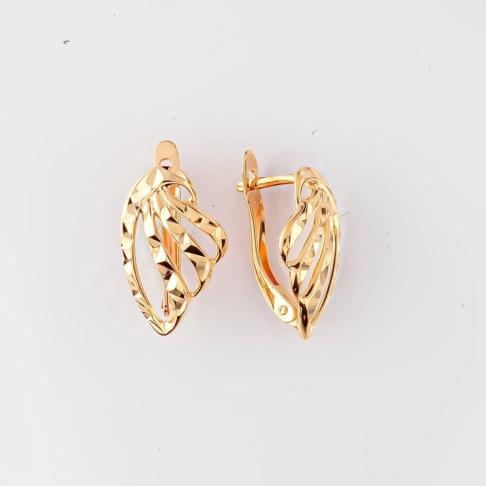 Серьги из красного золота 585 пробы