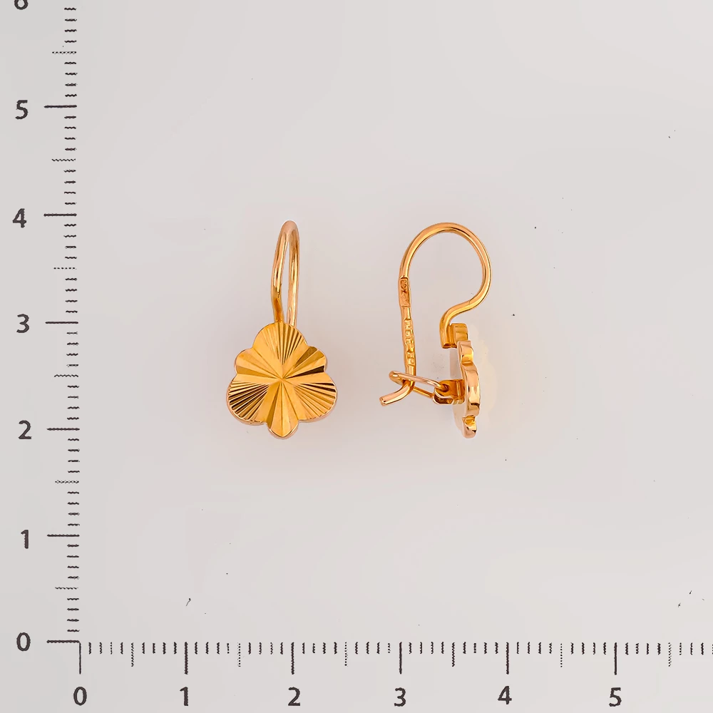 Серьги из красного золота 583 пробы