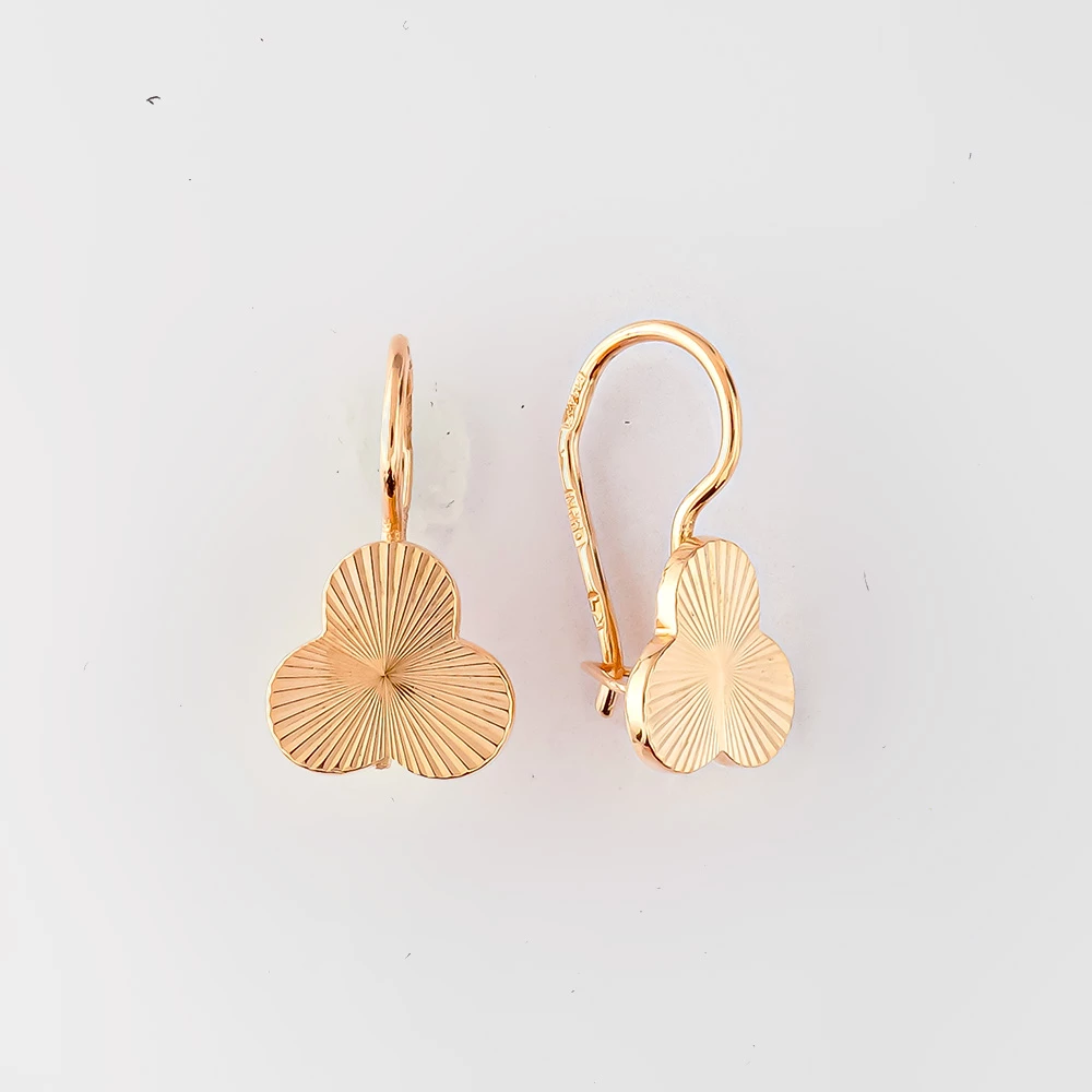 Серьги из красного золота 583 пробы