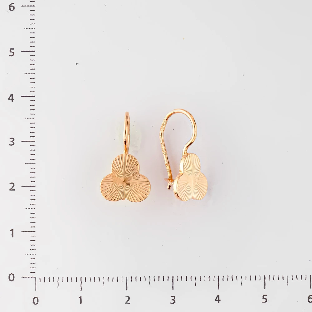 Серьги из красного золота 583 пробы