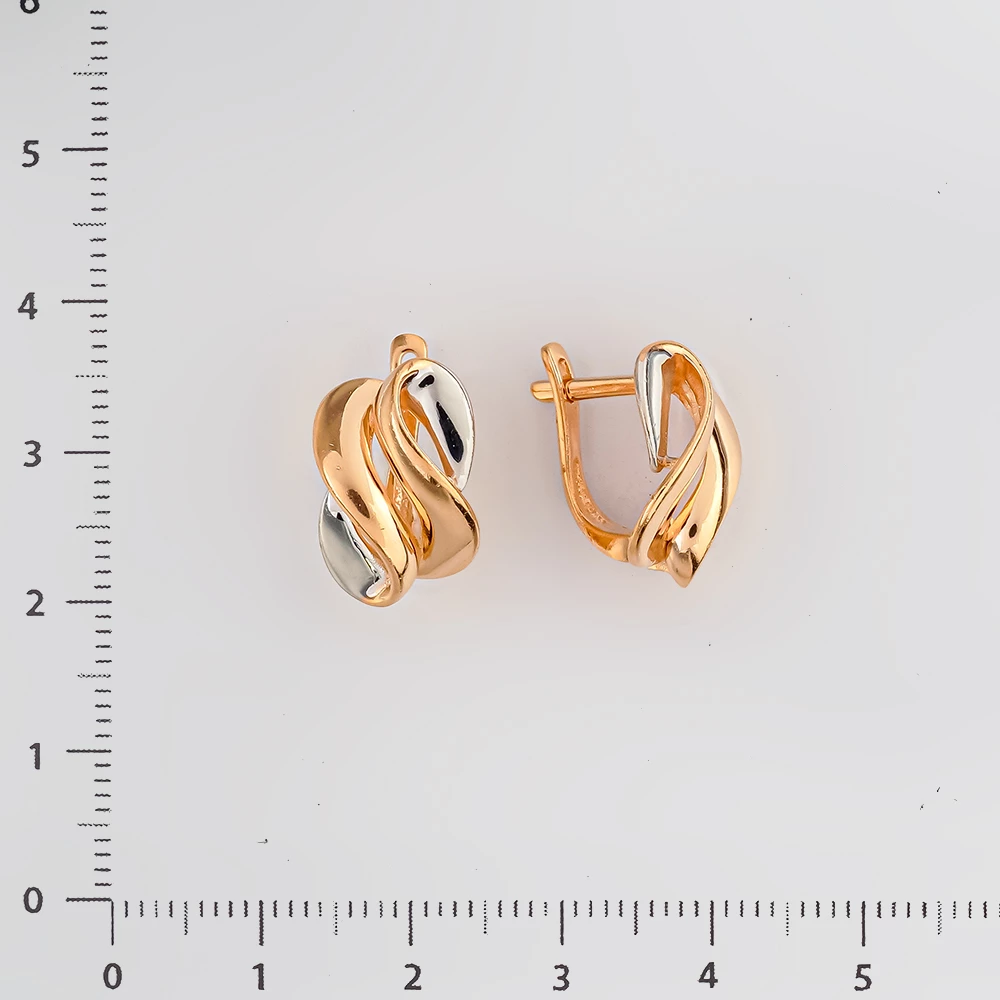 Серьги из красного золота 585 пробы