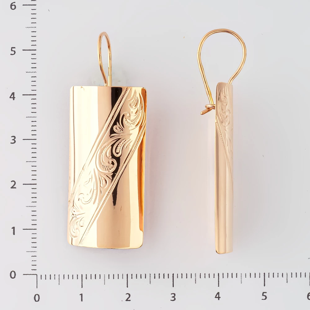 Серьги из красного золота 585 пробы