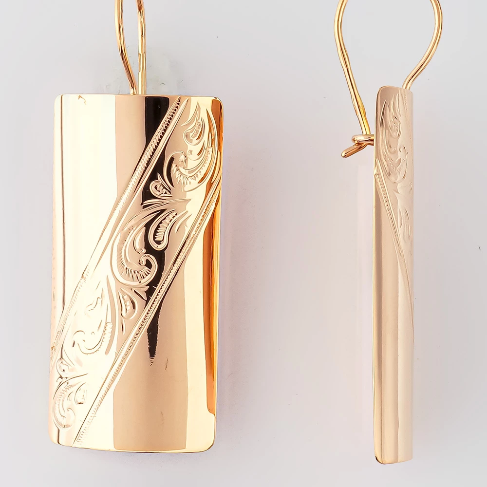 Серьги из красного золота 585 пробы