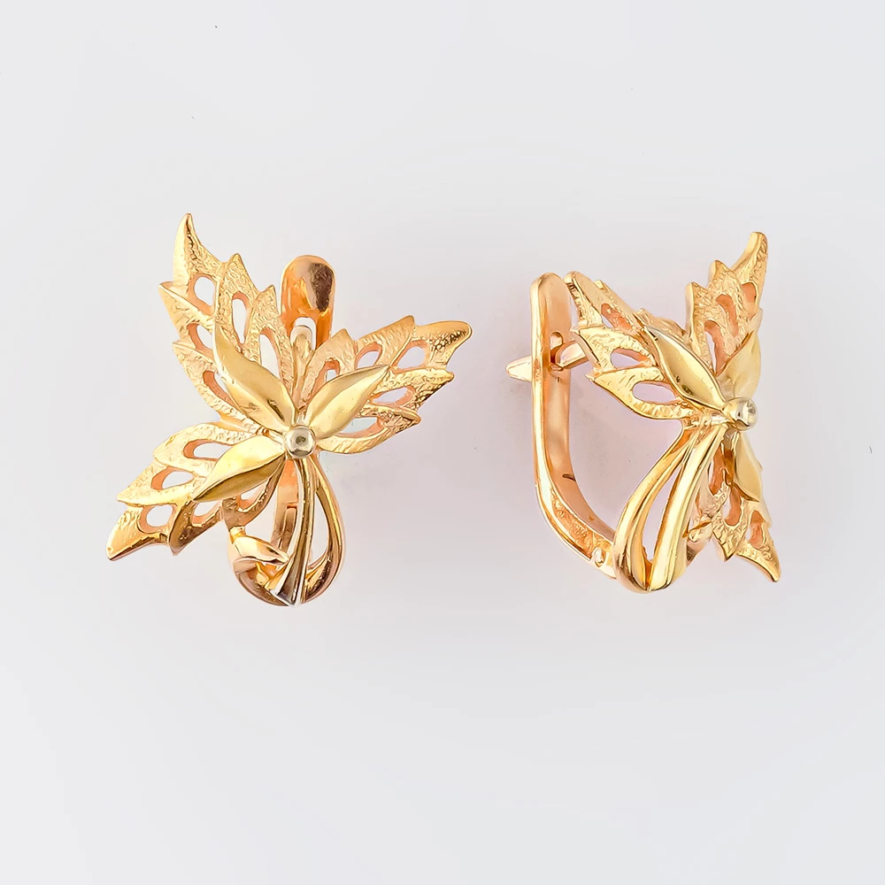 Серьги из красного золота 583 пробы